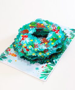 Christmas Wrearth - Pop-up Card