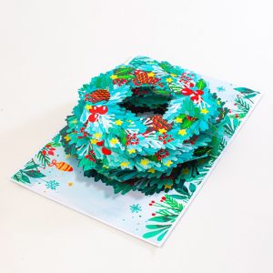 Christmas Wrearth - Pop-up Card