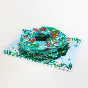 Christmas Wrearth - Pop-up Card 2 Merry Christmas 2