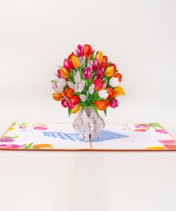Tulip Bouquet -  Pop-up Card