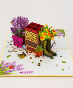 Flower floral Garden - Pop-up Card