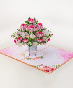 Pretty Rose Bouquet - Pop-up Card 6 SUBI7386