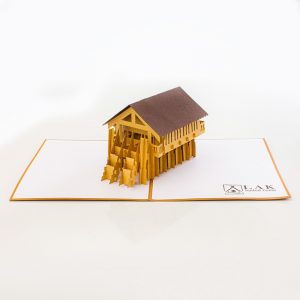 '' Green resort in Dak Lak '' - Pop - up Card
