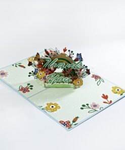 Fluttering Thanks Pop-Up