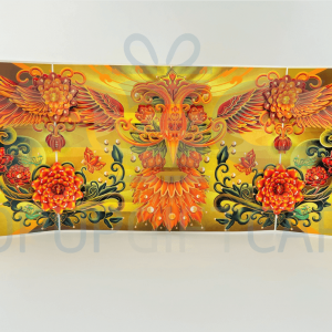 Flame-Kissed Phoenix Ascension Pop-up Card