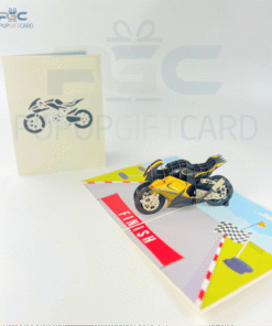 Sport Motorcycle Pop Up Cards - Pop up Gift Card