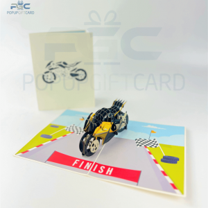 Sport Motorcycle Pop Up Cards - Pop up Gift Card 2 m