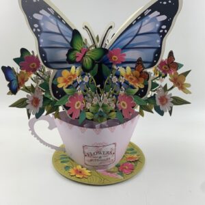 Flower Bouquet 3D Popup Greeting Card