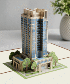 Custom Building 3D Pop - up Cards