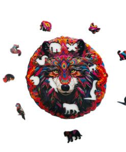 Wooden Jigsaw Puzzle - Bộ xếp hình gỗ 5mm -Sói - Vibrant Wolf